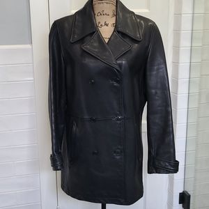 Leather coat